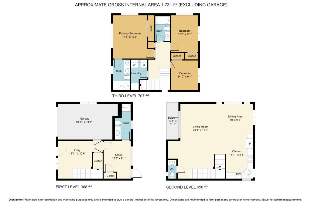 Hi res Floorplan 10729 NE Fremont St SqFt (1)
